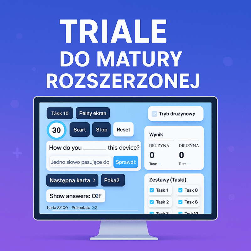 Dostęp 30 dni - Matura rozszerzona - triale