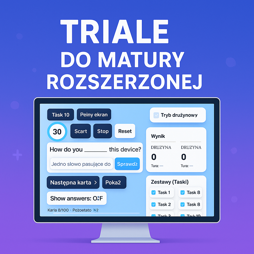 Dostęp 30 dni - Matura rozszerzona - triale