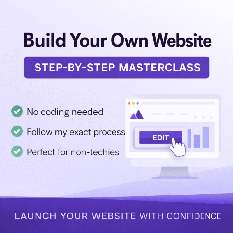 Hostinger Website Builder step-by-step course.